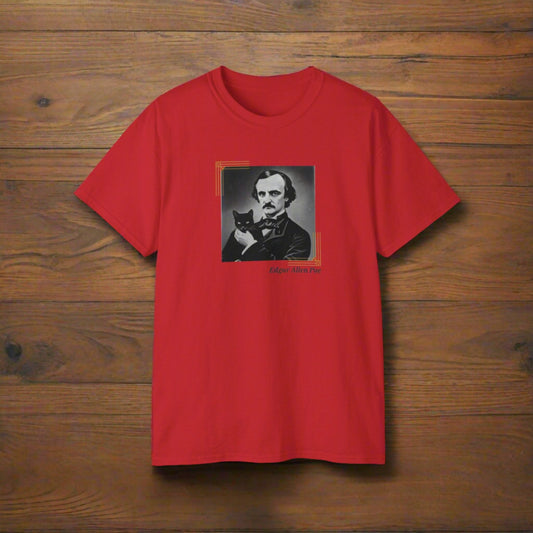 Poe Cat Unisex Ultra Cotton Tee - T - Shirt - Epileptic Al’s Shop