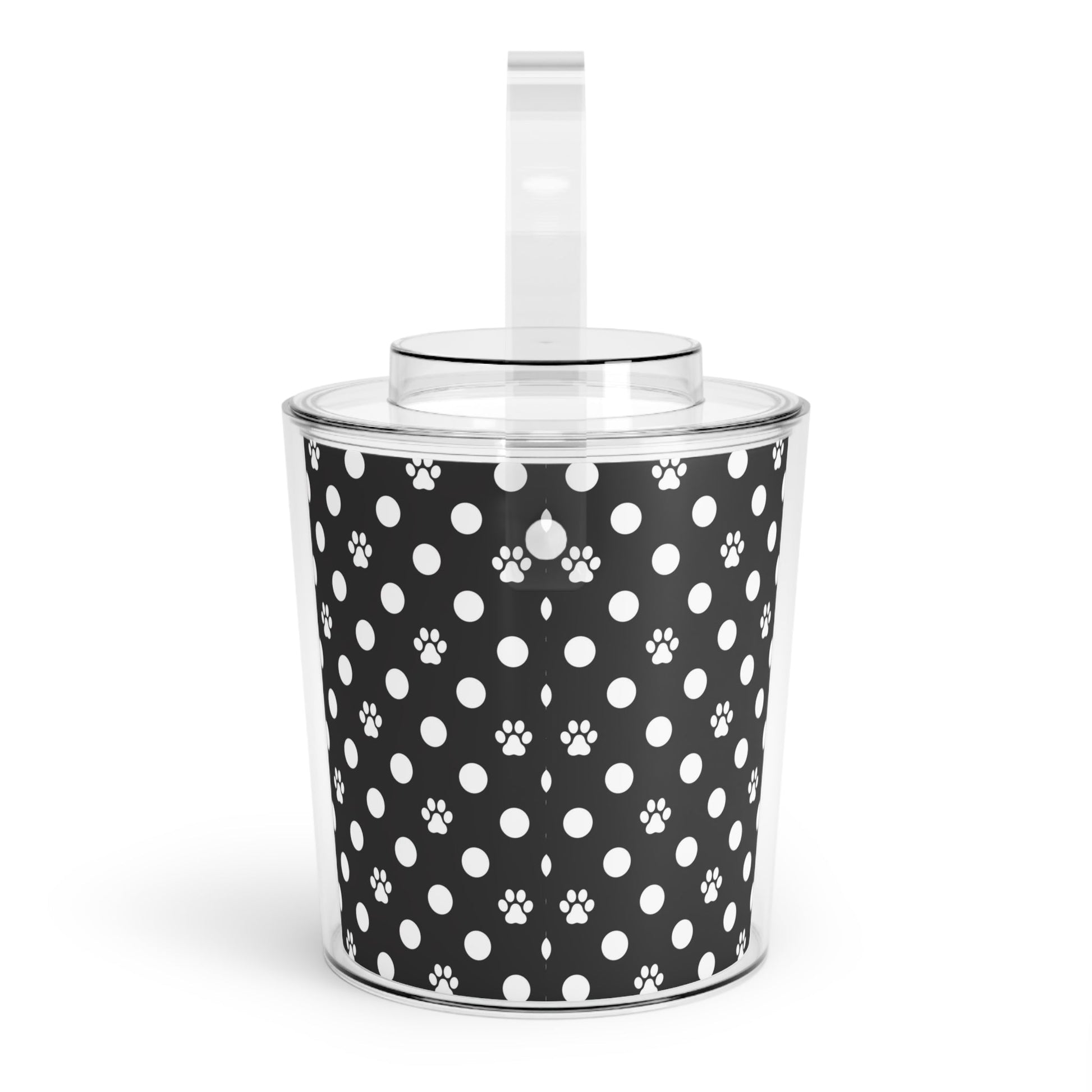 Polka Dot Paws Ice Bucket with Tongs - Accessories - Epileptic Al’s Shop