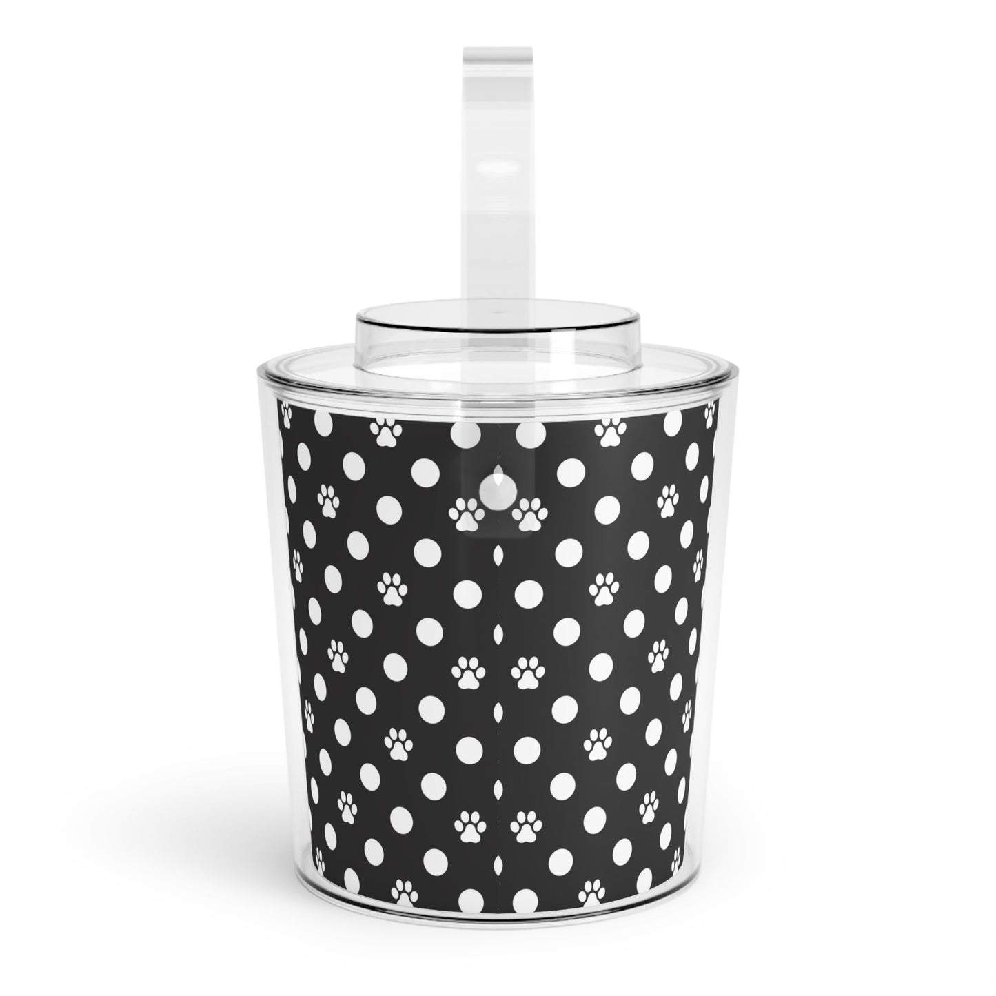 Polka Dot Paws Ice Bucket with Tongs - Accessories - Epileptic Al’s Shop