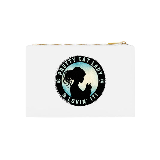 Pretty Cat Lady & Lovin' It Cosmetic Bag - Bags - EpiAl's Shop