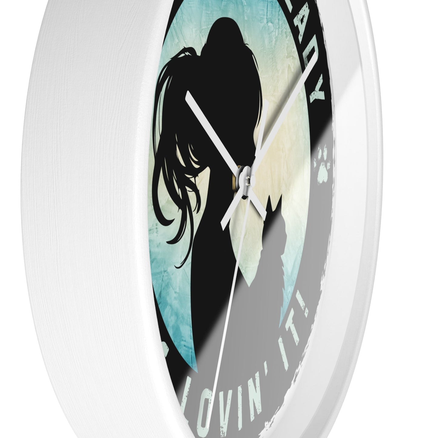 Pretty Cat Lady Wall Clock - Home Decor - EpiAl's Shop