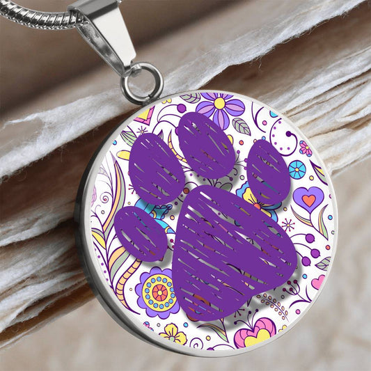 Psychedelic Paw Necklace - Jewelry - Epileptic Al’s Shop