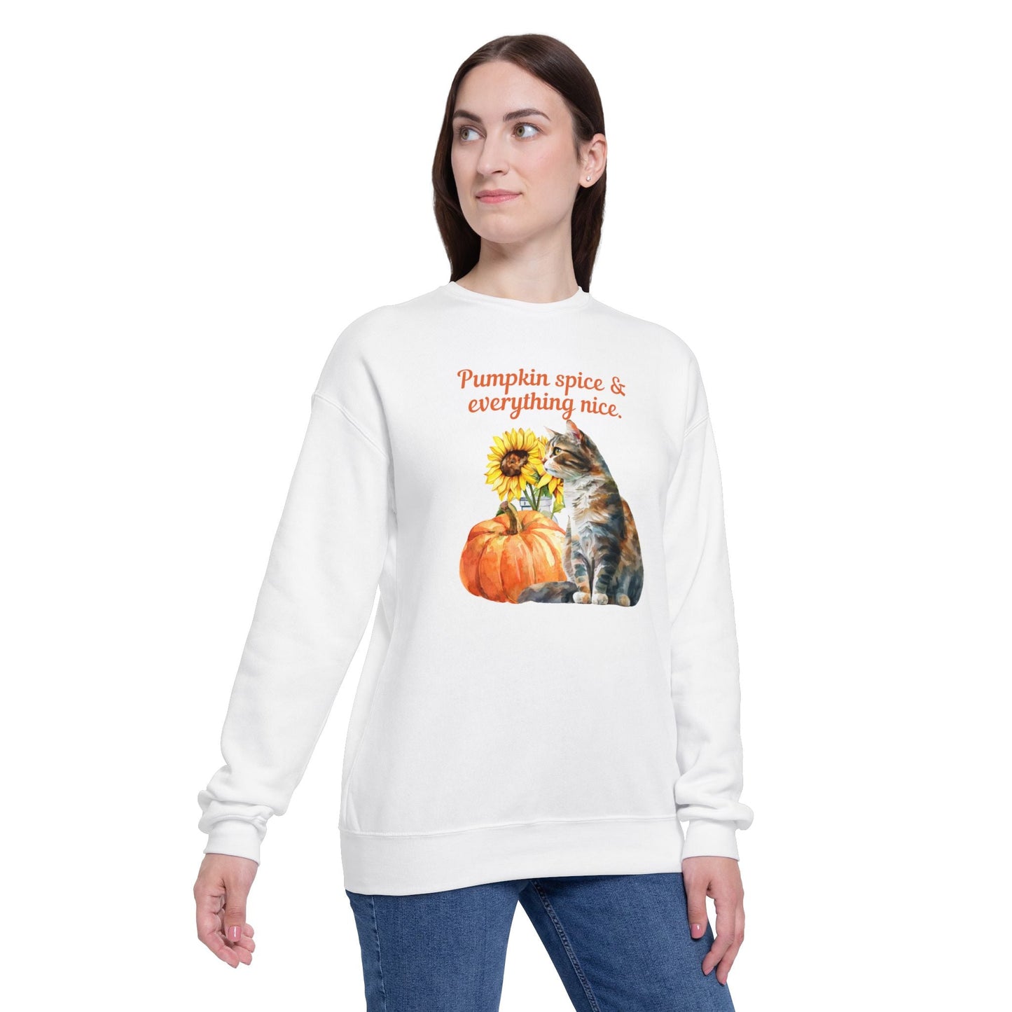 Pumpkin Spice Unisex Drop Shoulder Sweatshirt - Sweatshirt - Epileptic Al’s Shop