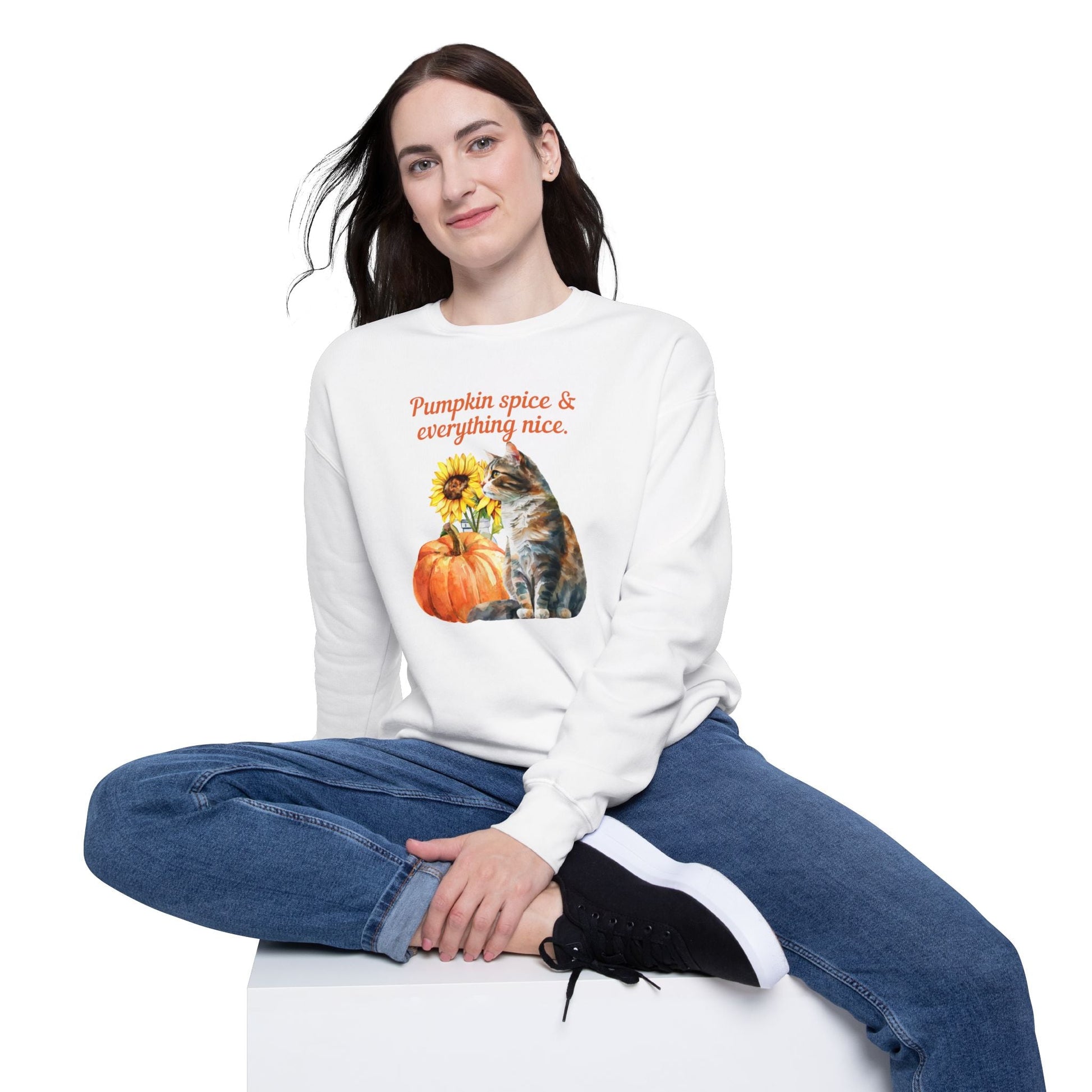 Pumpkin Spice Unisex Drop Shoulder Sweatshirt - Sweatshirt - Epileptic Al’s Shop