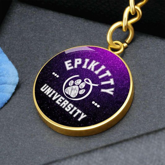 Purple Epikitty U Keychain - Jewelry - Epileptic Al’s Shop