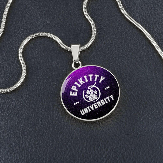 Purple Epikitty U Necklace - Jewelry - Epileptic Al’s Shop