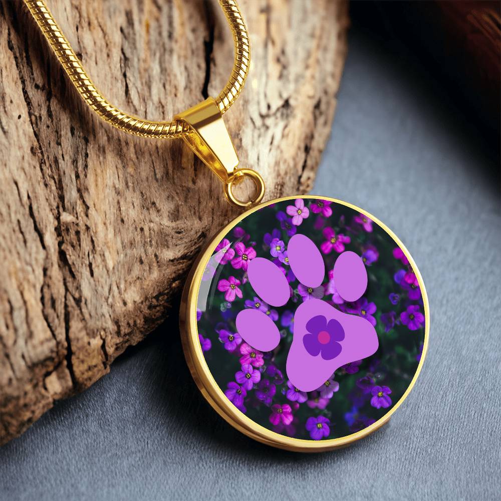 Purple Flower Necklace - Jewelry - Epileptic Al’s Shop