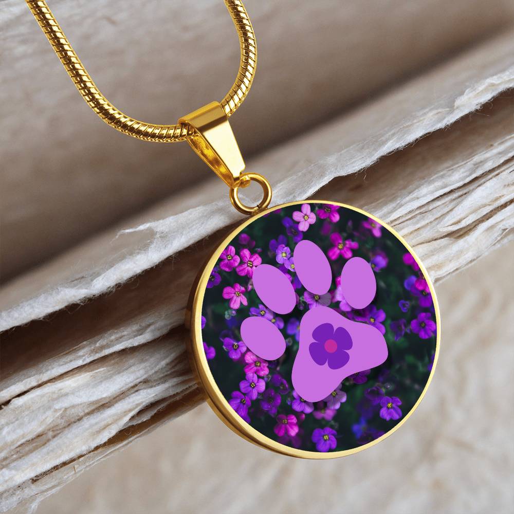 Purple Flower Necklace - Jewelry - Epileptic Al’s Shop