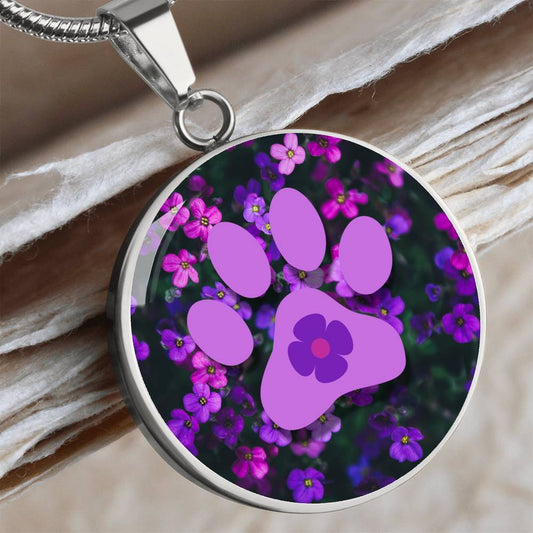 Purple Flower Necklace - Jewelry - Epileptic Al’s Shop