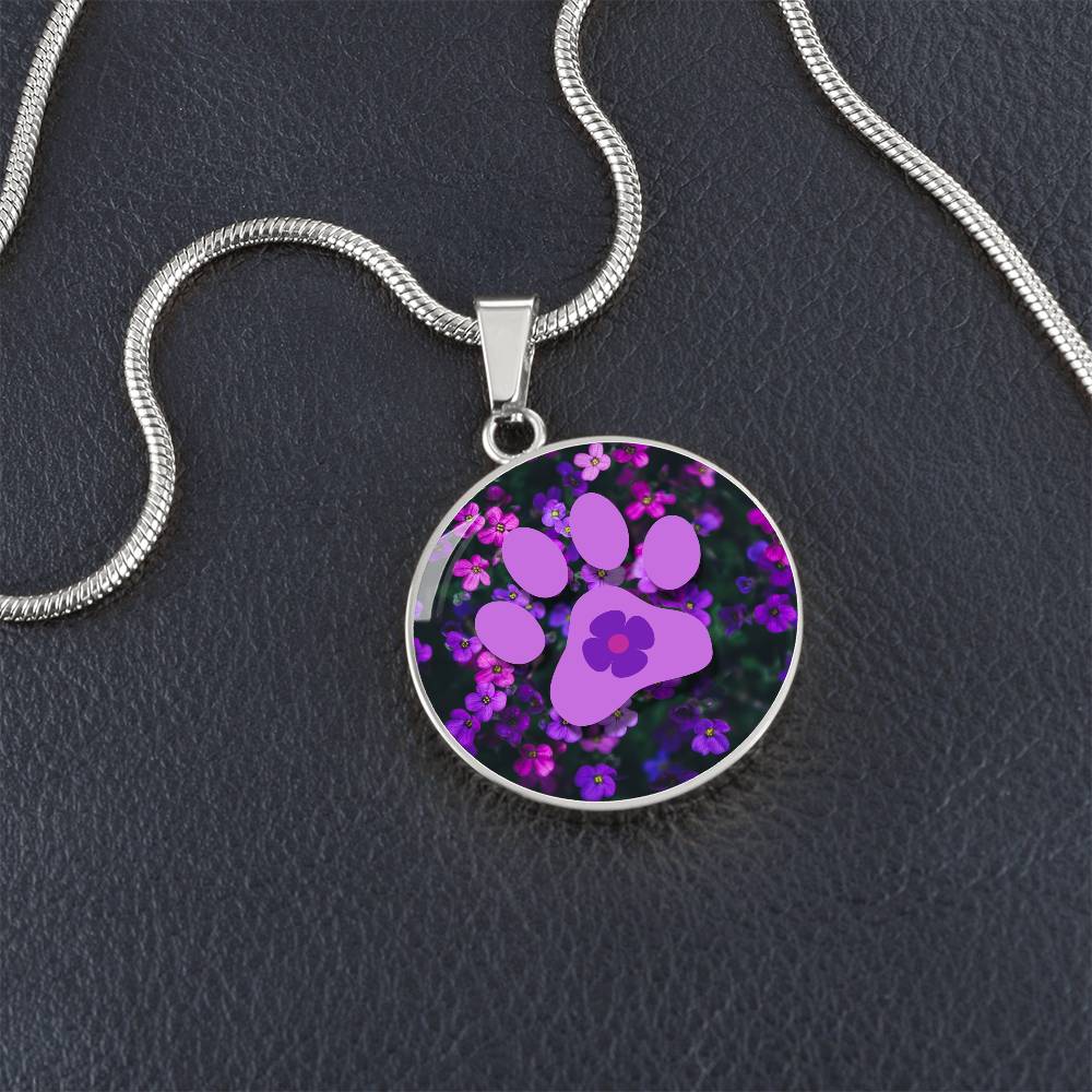 Purple Flower Necklace - Jewelry - Epileptic Al’s Shop