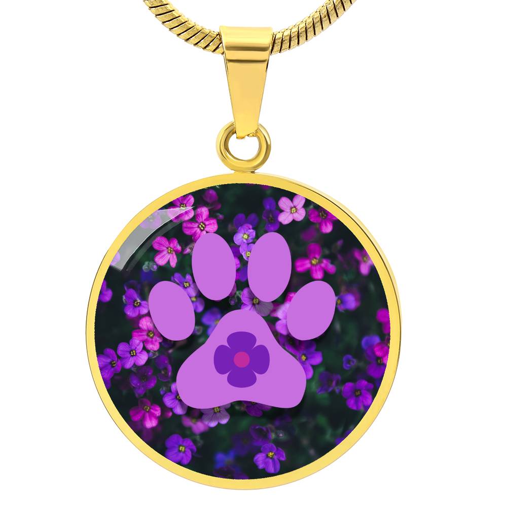 Purple Flower Necklace - Jewelry - Epileptic Al’s Shop