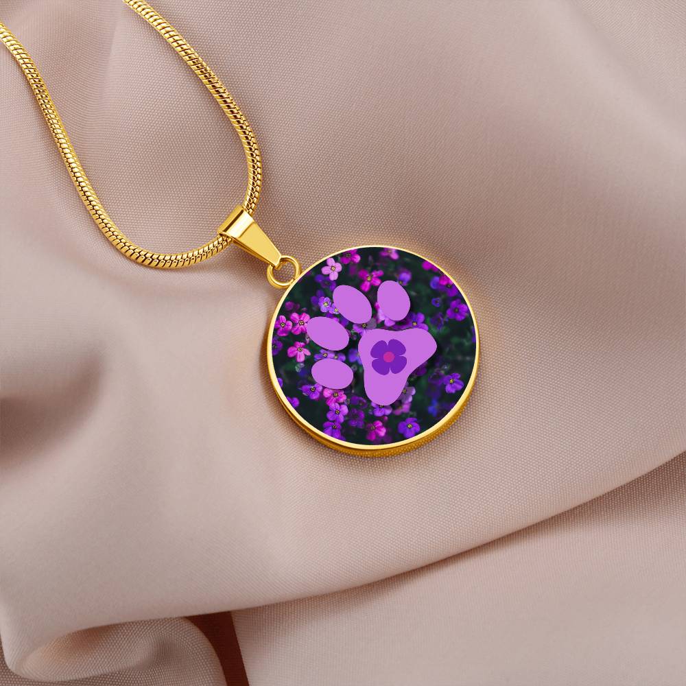 Purple Flower Necklace - Jewelry - Epileptic Al’s Shop