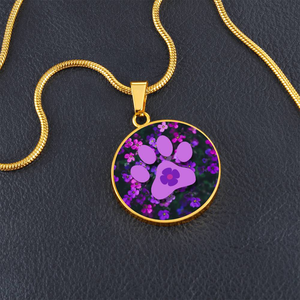 Purple Flower Necklace - Jewelry - Epileptic Al’s Shop