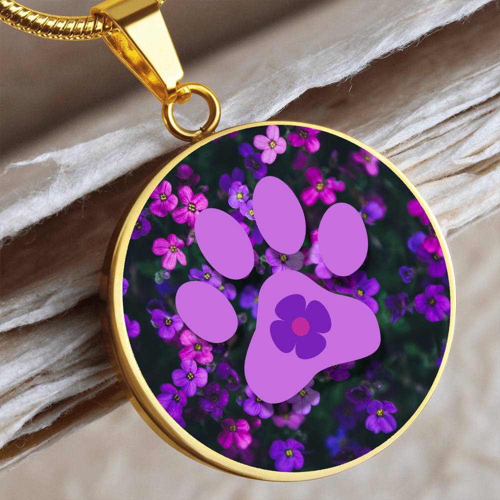 Purple Flower Necklace - Jewelry - Epileptic Al’s Shop