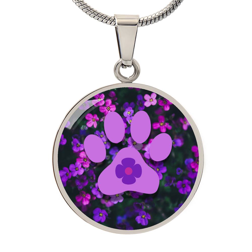 Purple Flower Necklace - Jewelry - Epileptic Al’s Shop