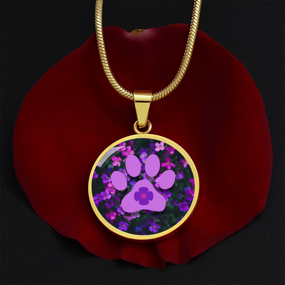 Purple Flower Necklace - Jewelry - Epileptic Al’s Shop