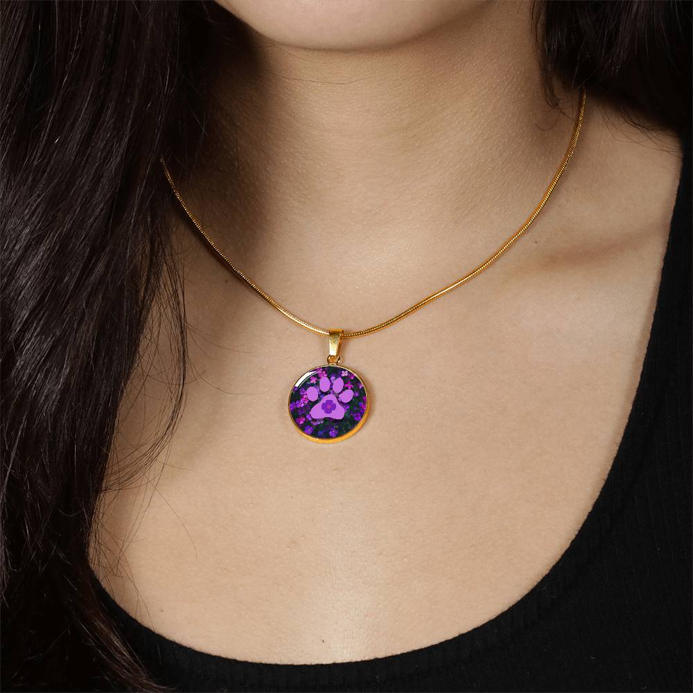Purple Flower Necklace - Jewelry - Epileptic Al’s Shop
