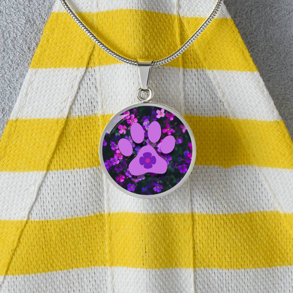 Purple Flower Necklace - Jewelry - Epileptic Al’s Shop