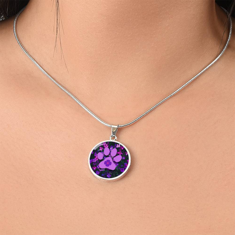 Purple Flower Necklace - Jewelry - Epileptic Al’s Shop