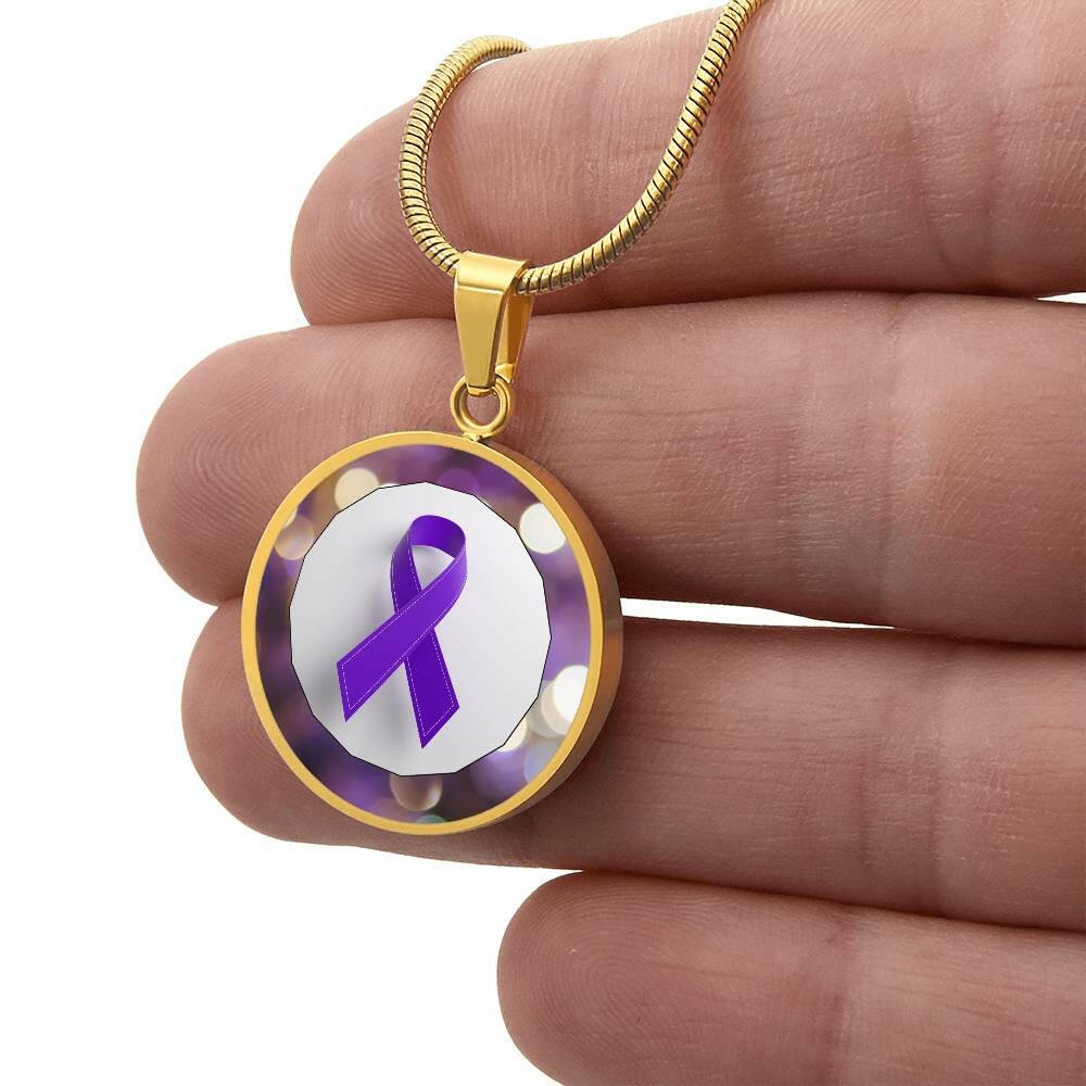 Purple Hope Necklace - Jewelry - Epileptic Al’s Shop