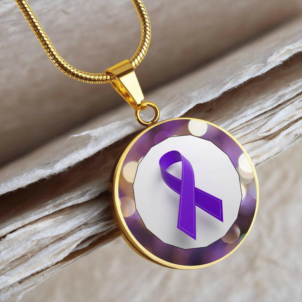 Purple Hope Necklace - Jewelry - Epileptic Al’s Shop