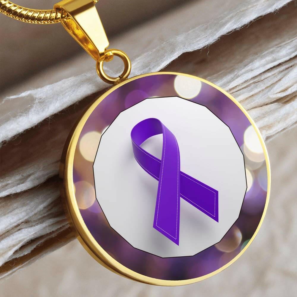 Purple Hope Necklace - Jewelry - Epileptic Al’s Shop