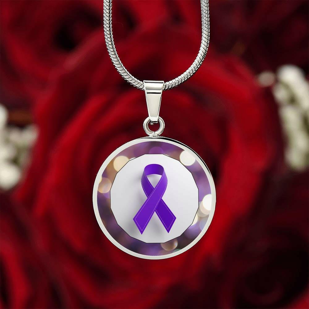 Purple Hope Necklace - Jewelry - Epileptic Al’s Shop