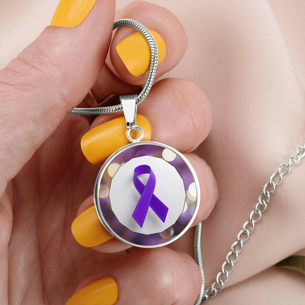 Purple Hope Necklace - Jewelry - Epileptic Al’s Shop