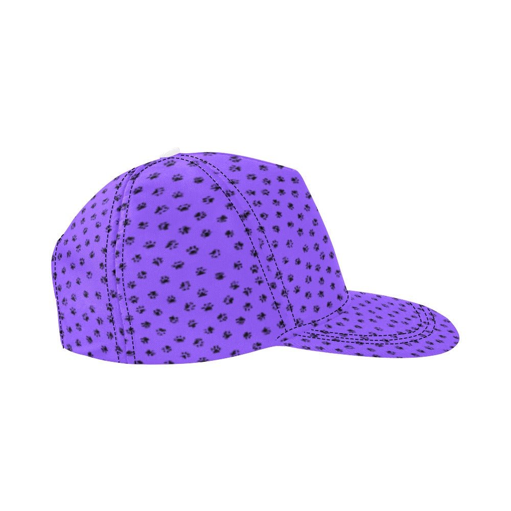 Purple Kitty Paws Snapback Cap - Hats - Epileptic Al’s Shop