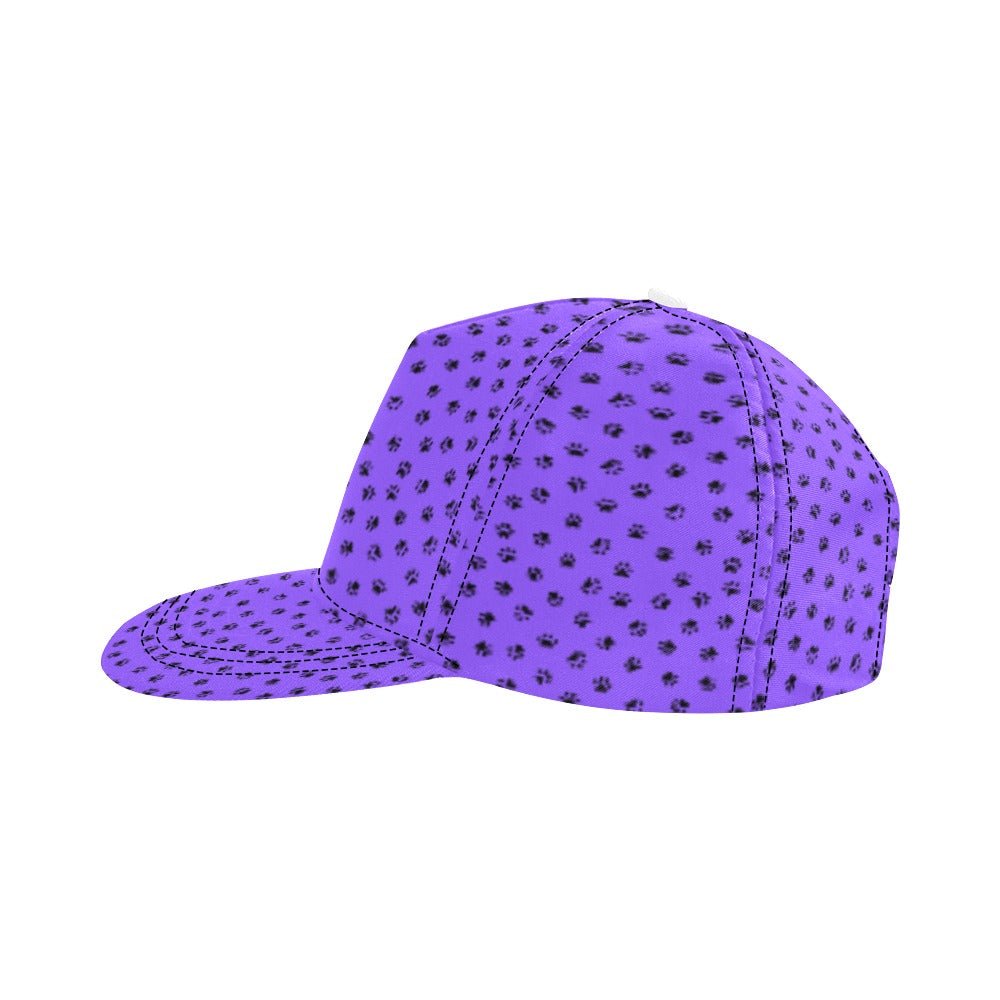 Purple Kitty Paws Snapback Cap - Hats - Epileptic Al’s Shop