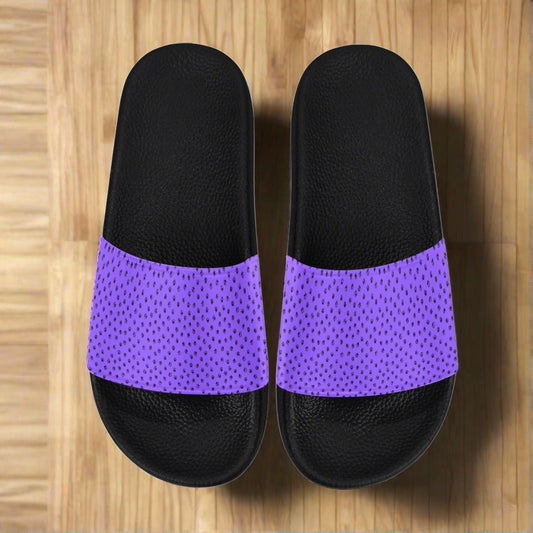 Purple Kitty Paws Women's Slide Sandals - Shoes - Epileptic Al’s Shop