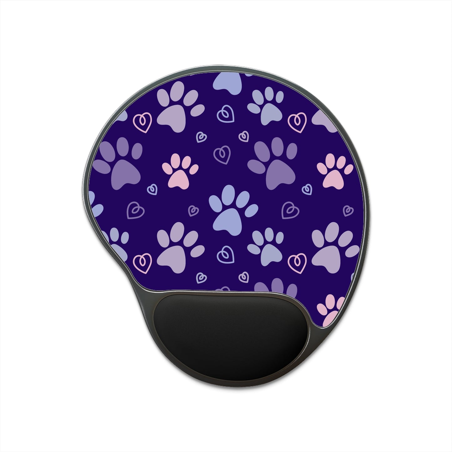 Purple Paw Delight Mouse Pad With Wrist Rest - Home Decor - Epileptic Al’s Shop