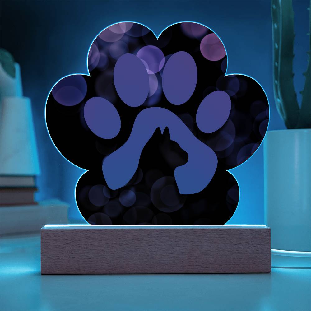 Purple Paw Plaque - Jewelry - Epileptic Al’s Shop