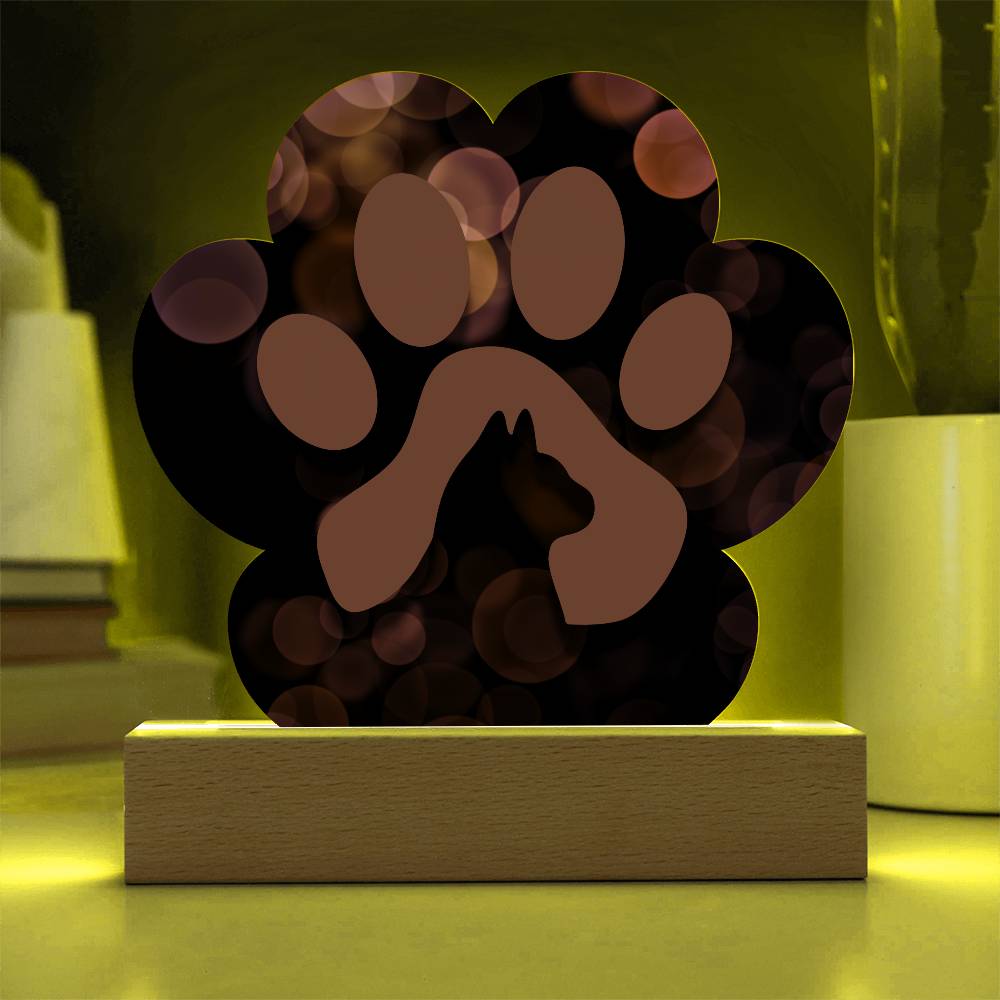 Purple Paw Plaque - Jewelry - Epileptic Al’s Shop