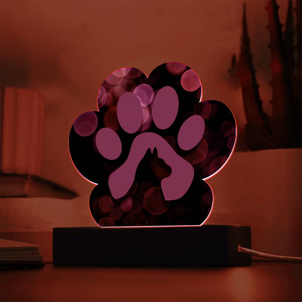 Purple Paw Plaque - Jewelry - Epileptic Al’s Shop