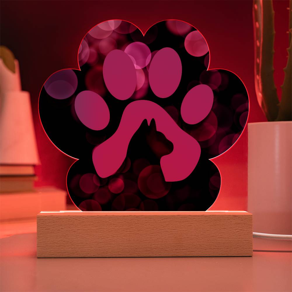 Purple Paw Plaque - Jewelry - Epileptic Al’s Shop