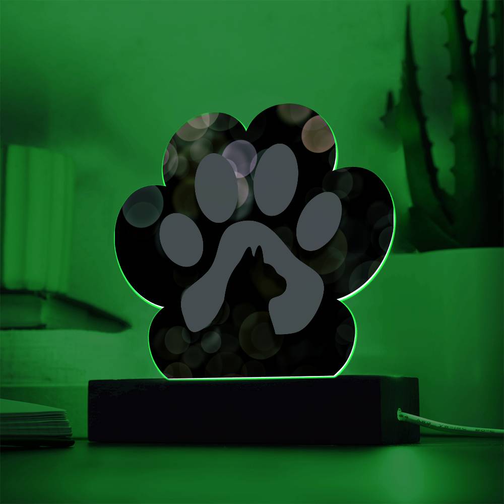 Purple Paw Plaque - Jewelry - Epileptic Al’s Shop