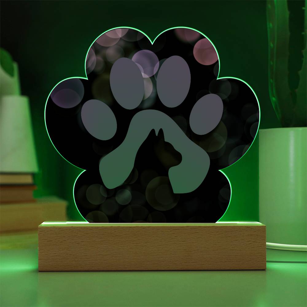 Purple Paw Plaque - Jewelry - Epileptic Al’s Shop