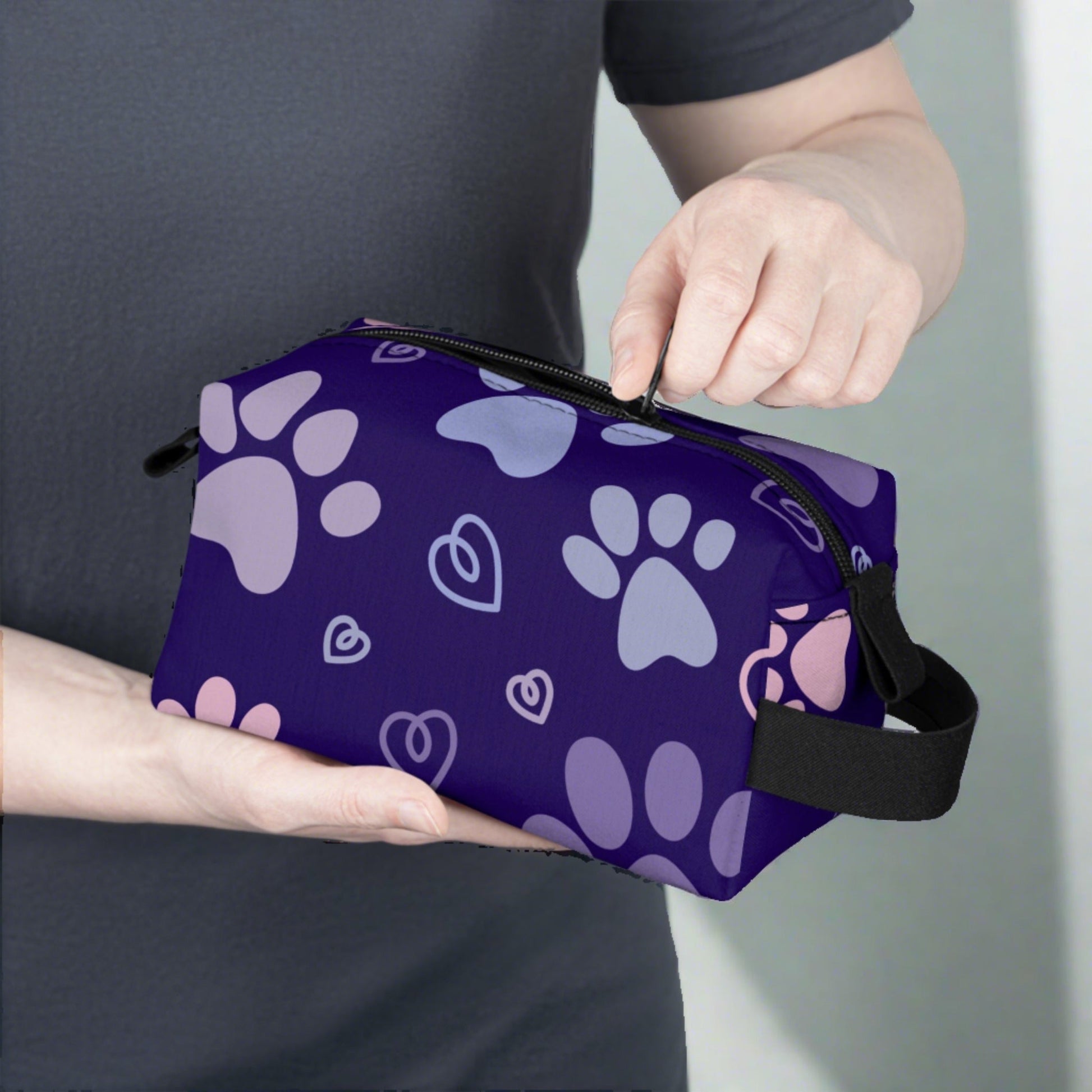 Purple Paws Toiletry Bag - Bags - Epileptic Al’s Shop