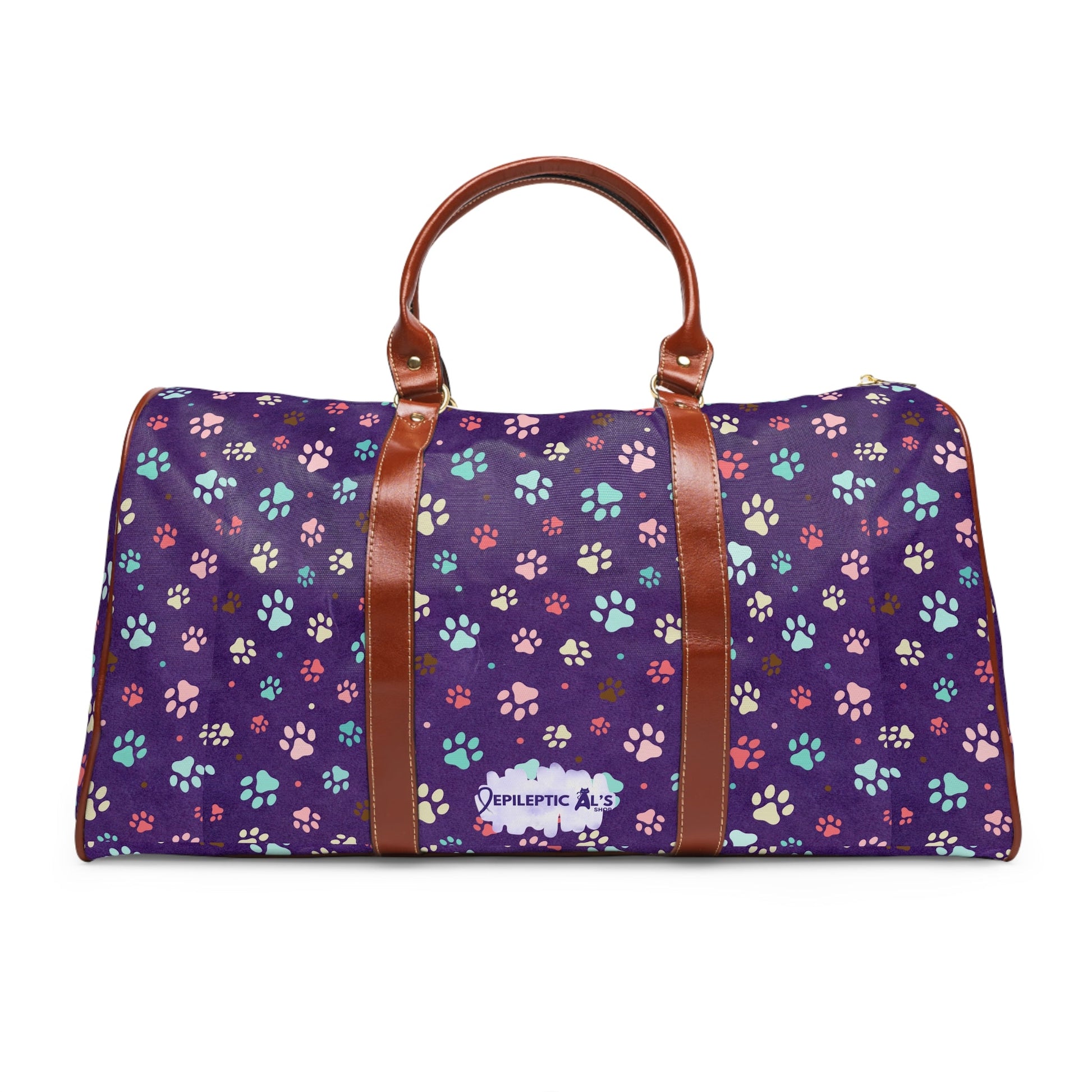 Purple Paws Waterproof Travel Bag - Bags - Epileptic Al’s Shop