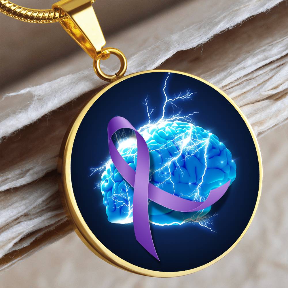 Purple Ribbon Brain Necklace - Jewelry - EpiAl's Shop