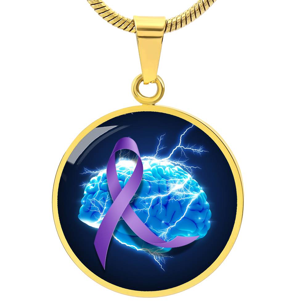 Purple Ribbon Brain Necklace - Jewelry - EpiAl's Shop