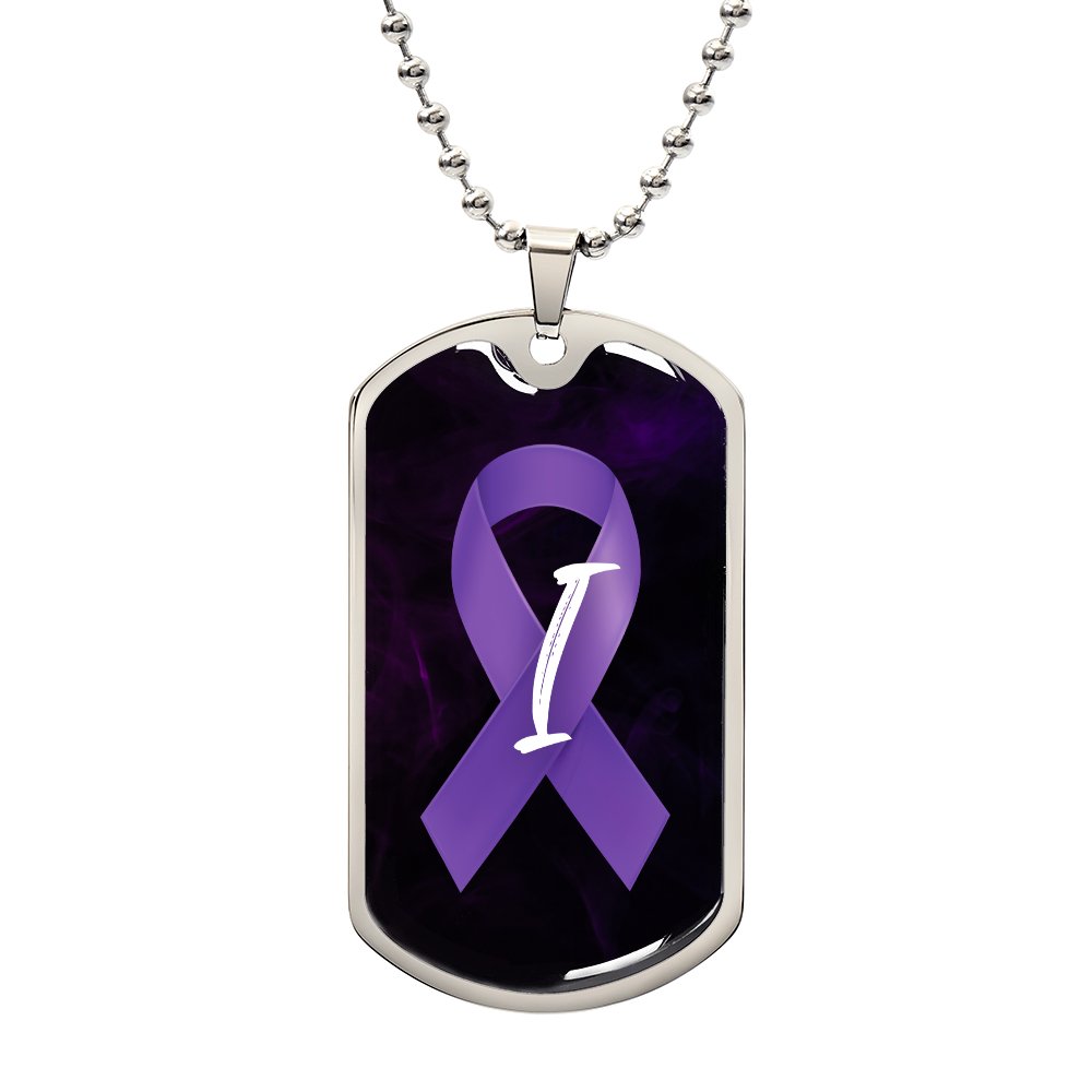 Purple Ribbon I Necklace - Jewelry - Epileptic Al’s Shop