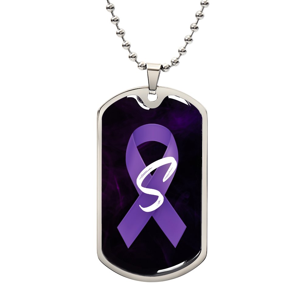 Purple Ribbon S Necklace - Jewelry - Epileptic Al’s Shop