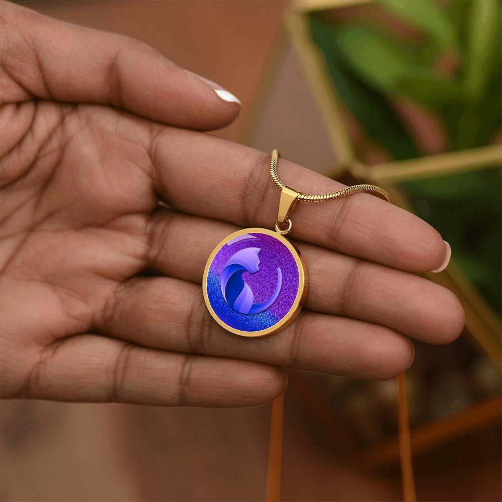 Purple Round Cat - Jewelry - Epileptic Al’s Shop