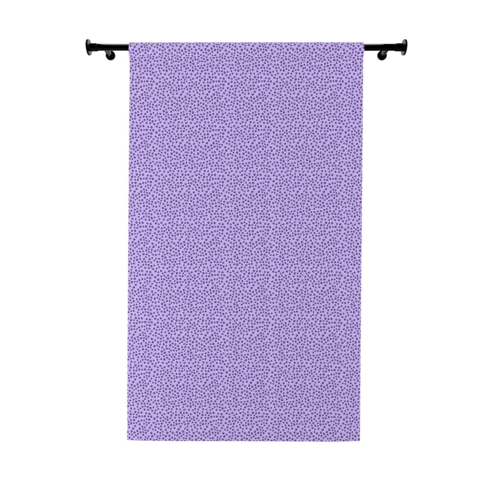 Purple Tiny Paws Window Curtains (1 Piece) - Home Decor - Epileptic Al’s Shop