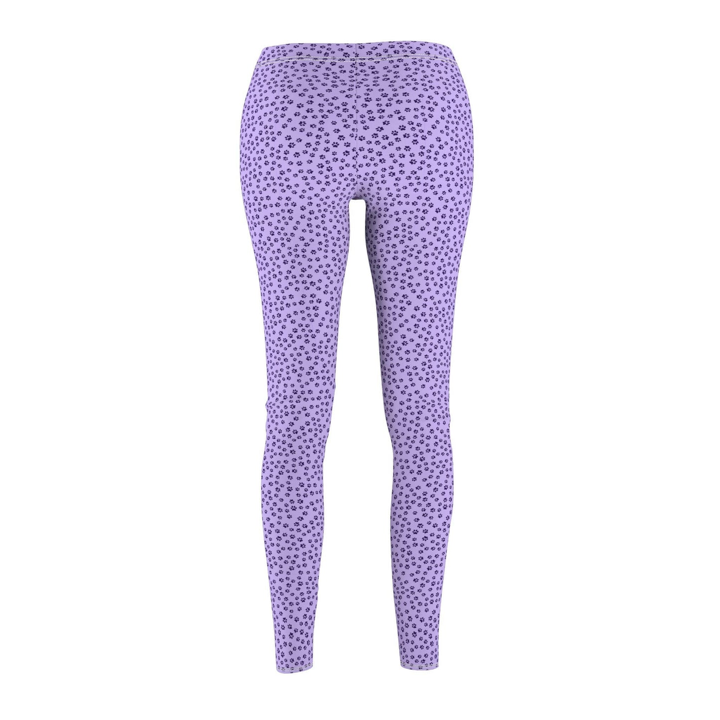 Purple Tiny Paws Women's Cut & Sew Casual Leggings - All Over Prints - Epileptic Al’s Shop