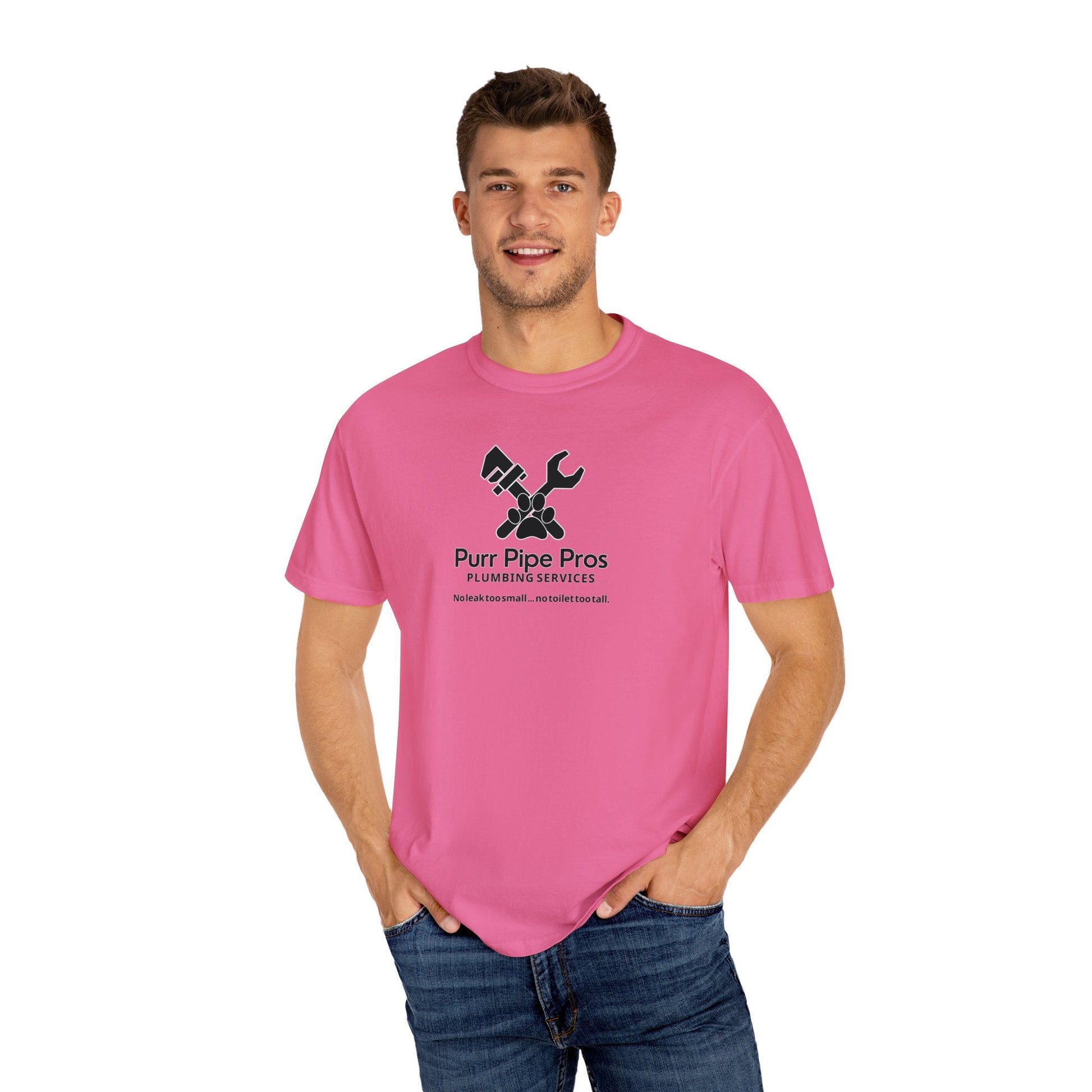 Purr Pipe Pros Unisex Garment - Dyed T - shirt - T - Shirt - Epileptic Al’s Shop