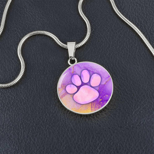 Purrfectly Purrple Pendant Necklace - Jewelry - Epileptic Al’s Shop