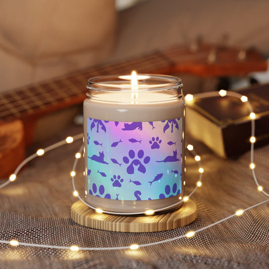 Purrple Paws Scented Soy Candle, 9oz - Home Decor - Epileptic Al’s Shop